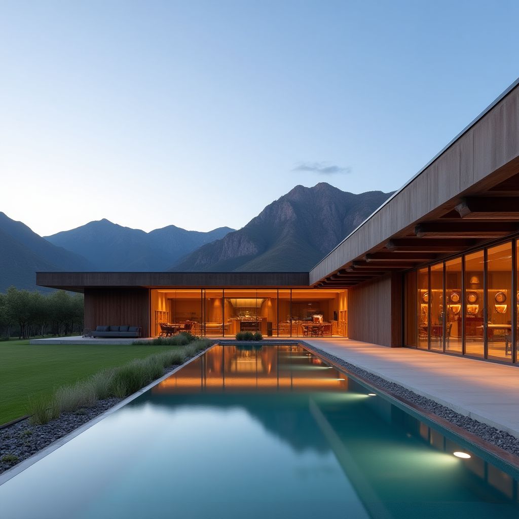 Bodega Salentein con arquitectura moderna