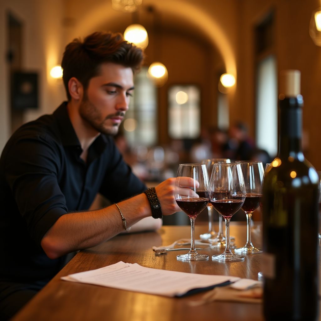 Clase de degustación de vinos